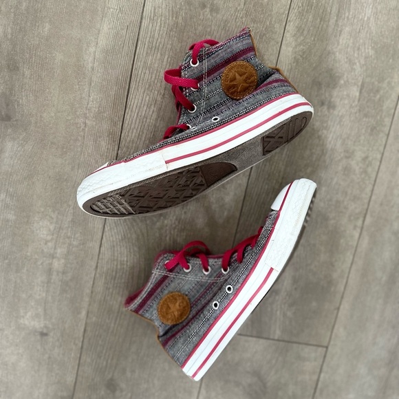 Converse Chuck Taylor Hi Berry Pink High-Top Fabric Basketball Shoe size 5.5 - Picture 4 of 16